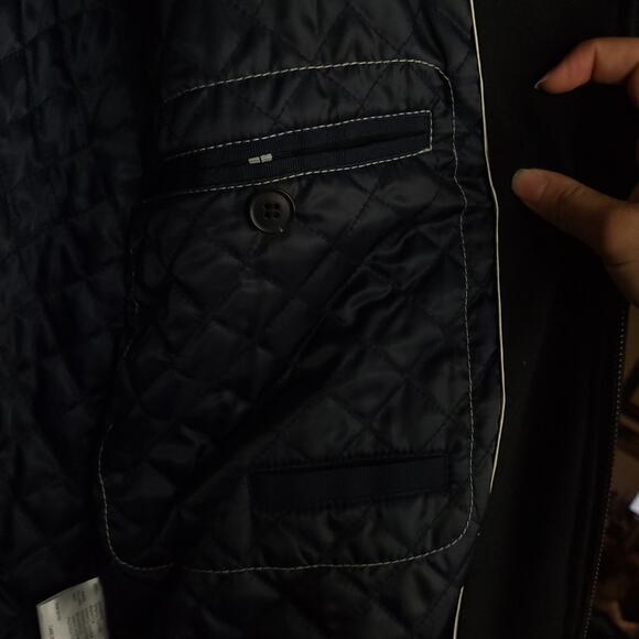 Calvin Klein Men's Wool Blend Full Zip Quilt Lined Jacket Sz Medium Mock Neck - Picture 5 of 12